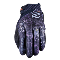 Five 'RS3 Evo' Ladies Street Gloves - Flower Boreal [Size: 10 / L]