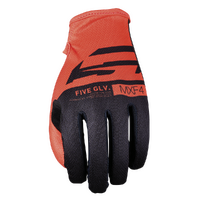 Five 'MXF4' MX Gloves - Core Fluro Orange