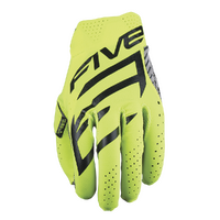 Five 'MXF Race' MX Gloves [Closed Track Only] - Fluro Yellow