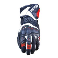 Five 'RFX-4 Evo' Racing Gloves - Black/White/Red [Size: 10 / L]