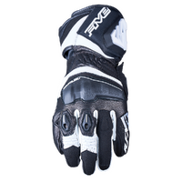 Five 'RFX-4 Evo' Ladies Racing Gloves - Black/White [Size: 10 L]
