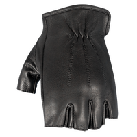 MotoDry 'Fingerless HD' Heavy-Duty Road Gloves - Black