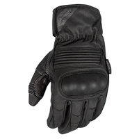 MotoDry 'Hydra' Leather Waterproof Road Gloves - Black