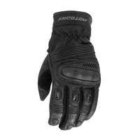 MotoDry 'Roadster Vented' Leather Road Gloves - Black