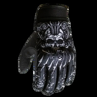 MotoDry 'Skull' Leather/Textile Road Gloves