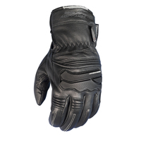 MotoDry 'Thredbo' Leather Winter Road Gloves - Black