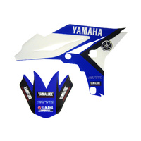 Yamaha GYTR/Yamalube Blue/White Tank Graphics (for YZ250F)