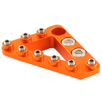 Orange Brake Pedal Large Tip with Hardware