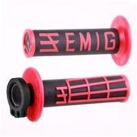 ODI MX V2 EMIG LOCK ON GRIP BLACK/RED 2 ST / 4 ST
