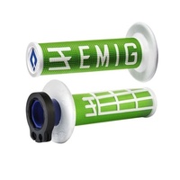 ODI MX V2 EMIG LOCK ON GRIP GREEN/WHITE 2 ST / 4 ST