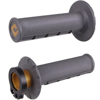 ODI MX HALF WAFFLE LOCK ON GRIP GRAPHITE - 2 ST / 4 ST