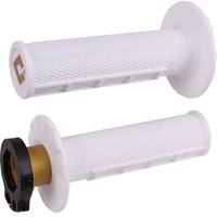 ODI MX HALF WAFFLE LOCK ON GRIP WHITE (SOFT) 2 ST / 4 ST