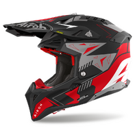 Airoh 'Aviator 3 Spin' MX Helmet - Red Matt