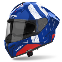 Airoh 'Matryx Scope' Road Helmet - Blue/Red Gloss [Size: 2XL]