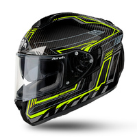 Airoh Moto Helmet | Carbon Yellow Gloss ST501 