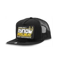 RYNO POWER SNAPBACK HAT MESH BLACK OSFA