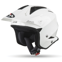 Airoh 'TRR-S Trial' MX / Open-Face Helmet - White Gloss