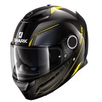 Shark Spartan Carbon ECE Silcium Yellow/Anthracite Helmet