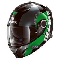 Shark Spartan Apics Black/Green Helmet