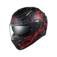 Kabuto 'Hikari Truth' Full-Face Helmet - Black/Red