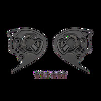 KABUTO F-17 GP Mips DAF-R SHIELD RATCHET SET / BASE PLATES (L&R + 6 Screws)