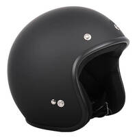 RXT 'A611C Low Ride' Open-Face Helmet (w/ Studs) - Black