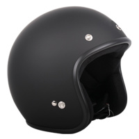 RXT 'A611C Low Ride' Open-Face Helmet (w/ Studs) - Black [Size: XS]