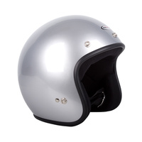 RXT 'Challenger' Open-Face Helmet (w/ Studs) - Silver [Size: S]