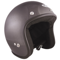 RXT 'Challenger' Open-Face Helmet (w/ Studs) - Gun Metal [Size: 2XS]