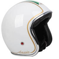 RXT 'Classic' Open-Face Helmet (No Studs) - White Italy