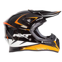 RXT '707 Edge' MX Helmet - Black/Orange