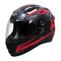 RXT Evo Crypt Black/Red Road Helmet