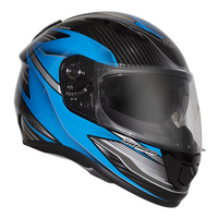RXT 'A736 Evo Axis' Full-Face Helmet - Black/Blue