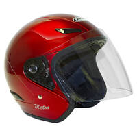 RXT 'A218 Metro' Open-Face Helmet - Candy Red