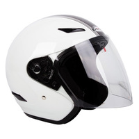RXT 'A218 Metro' Open-Face Helmet - White/Silver