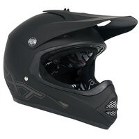 RXT 'Racer 4' Kids MX Helmet - Matt Black [Size: L]