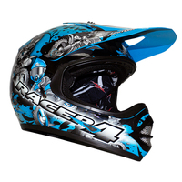 RXT 'Racer 4' Kids MX Helmet - Blue [Size: 2XS]