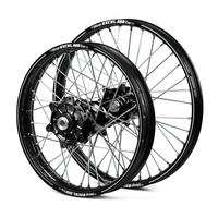 KTM Haan / A60 Enduro Cush Drive Black Rims / Black Hubs Wheel Set EXC-EXC-F 250-300-350-450-500 2003-2015 (21*1.60 / 18*2.15)