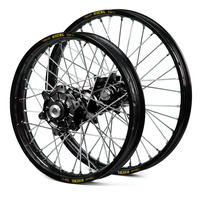 KTM Haan / Excel Enduro Cush Drive Black Rims / Black Hubs Wheel Set EXC-EXC-F 250-300-350-450-500 2003-2015 (21*1.60 / 18*2.15)