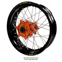 KTM 950 ADVENTURE 2003-2014 (17*4.25) 950-990 Adventure Haan Orange Hubs / Excel Black Rims Rear Wheel