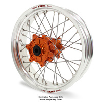 KTM Adventure Silver Excel Rims / Orange Haan Hubs Rear Wheel - 790 2019-On 18*4.25 