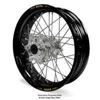 BMW F800 Adventure Black Excel Rims / Silver Haan Hubs Rear Wheel - F800 GS 2006-On 17*4.25 OEM SIZE