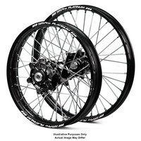 KTM 950-990 Adventure Black Platinum Rims / Black Haan Hubs Wheel Set 950-990 Adventure  2003-14 17*3.5 / 17*4.25 