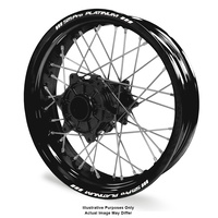 KTM Adventure Black Platinum Rims / Black Haan Hubs Rear Wheel - 1190R 2013-2016 / 1090-1290R 2017-On 18*4.25 OEM SIZE