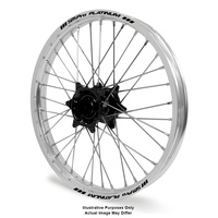 BMW F800 Adventure Silver Platinum Rims / Black Haan Hubs Front Wheel - F800 GS 2006-On 17*3.50 