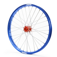 JTR Speedway Blue Rims / Red Hubs Front Wheel