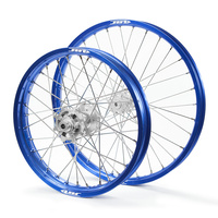 JTR Speedway Blue Rims / Silver Hubs Wheel Set