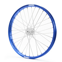 JTR Speedway Blue Rims / Silver Hubs Front Wheel