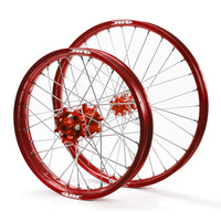 JTR Speedway Red Rims / Red Hubs Wheel Set