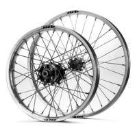 JTR Speedway Silver Rims / Black Hubs Wheel Set